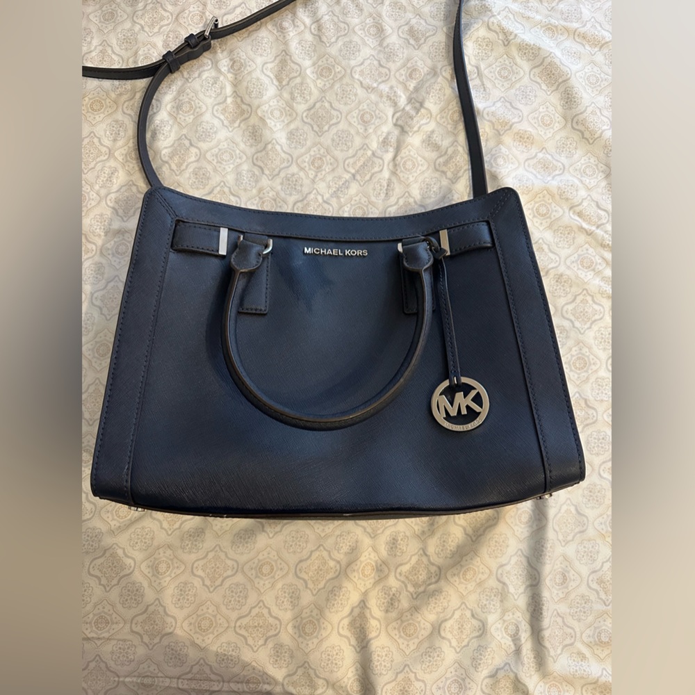 Michael Kors navy blue purse